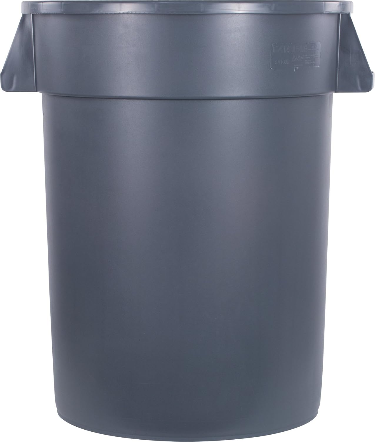 Carlisle 34103223 Bronco Round Waste Container Only, 32 Gallon, Gray Pack of 2