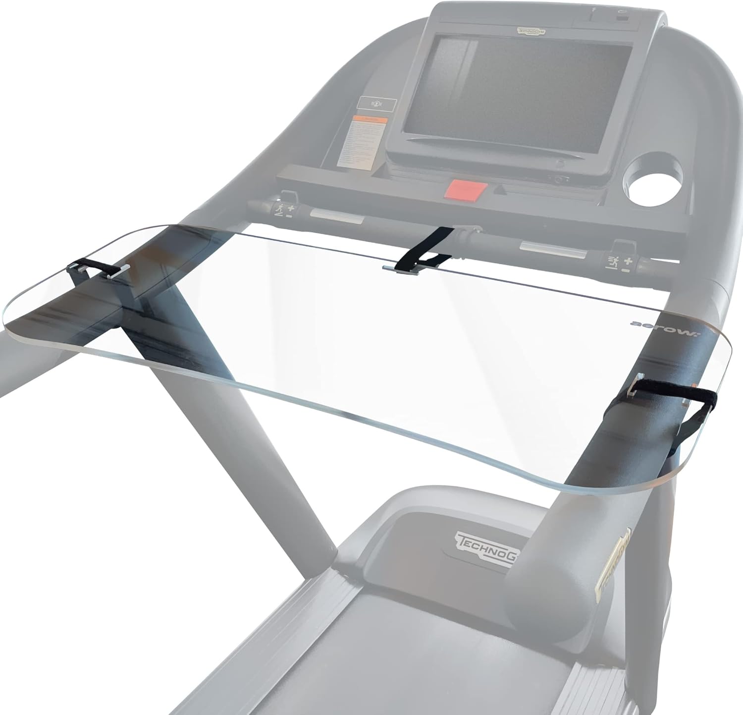 Treadmill Desk Attachment - Clear Treadmill Laptop Holder - Universal Fit 36