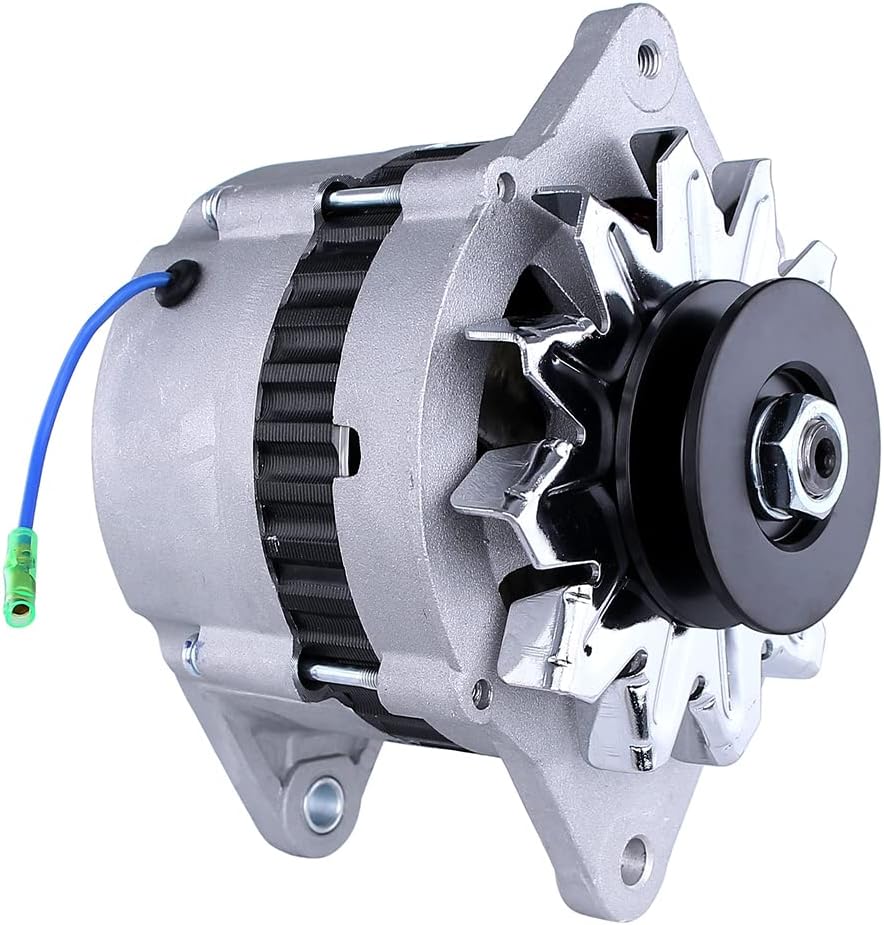 Rareelectrical NEW ALTERNATOR COMPATIBLE WITH KOMATSU COMPACT WHEEL LOADER WA65-3 12 VOLT 80 AMP