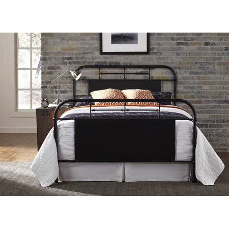 Liberty Furniture Industries Metal Panel Bed in Black | ShopLadder