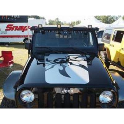 Poison Spyder JK Mountain Spyder Hood Decal (Black) - 51-17-010-B