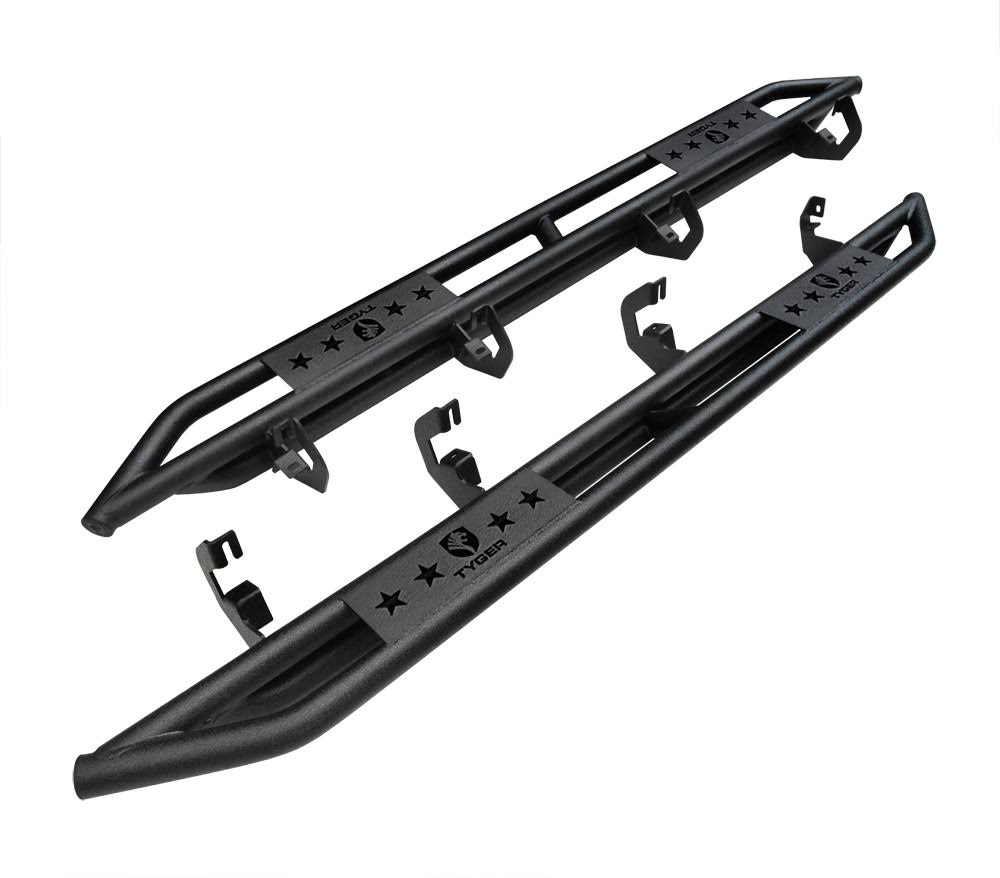 Tyger Auto TG-AM2D20088 Star Armor Kit for 2002-2009 Ram Quad Cab | Textured Black | Side Step | Nerf Bars | Running Boards