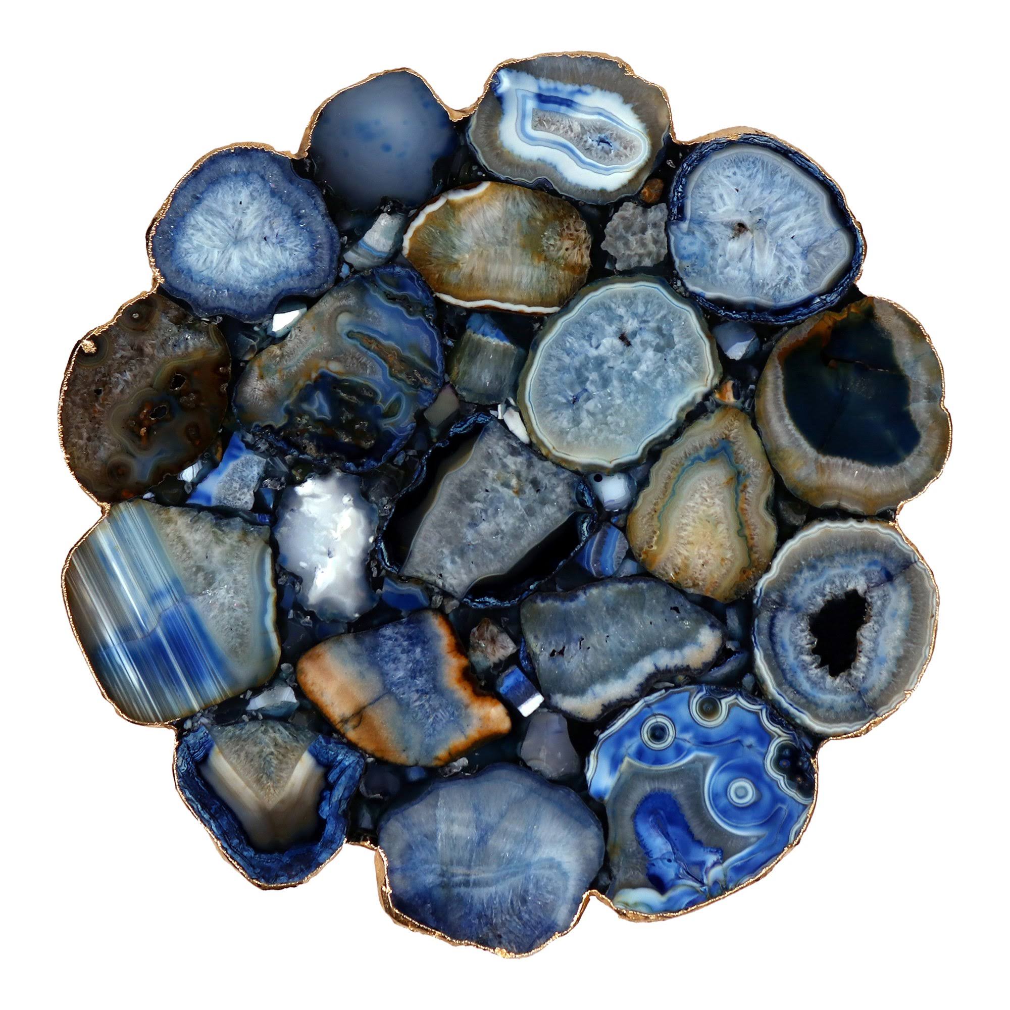 Moe&s Home Collection Azul Agate Accent Table