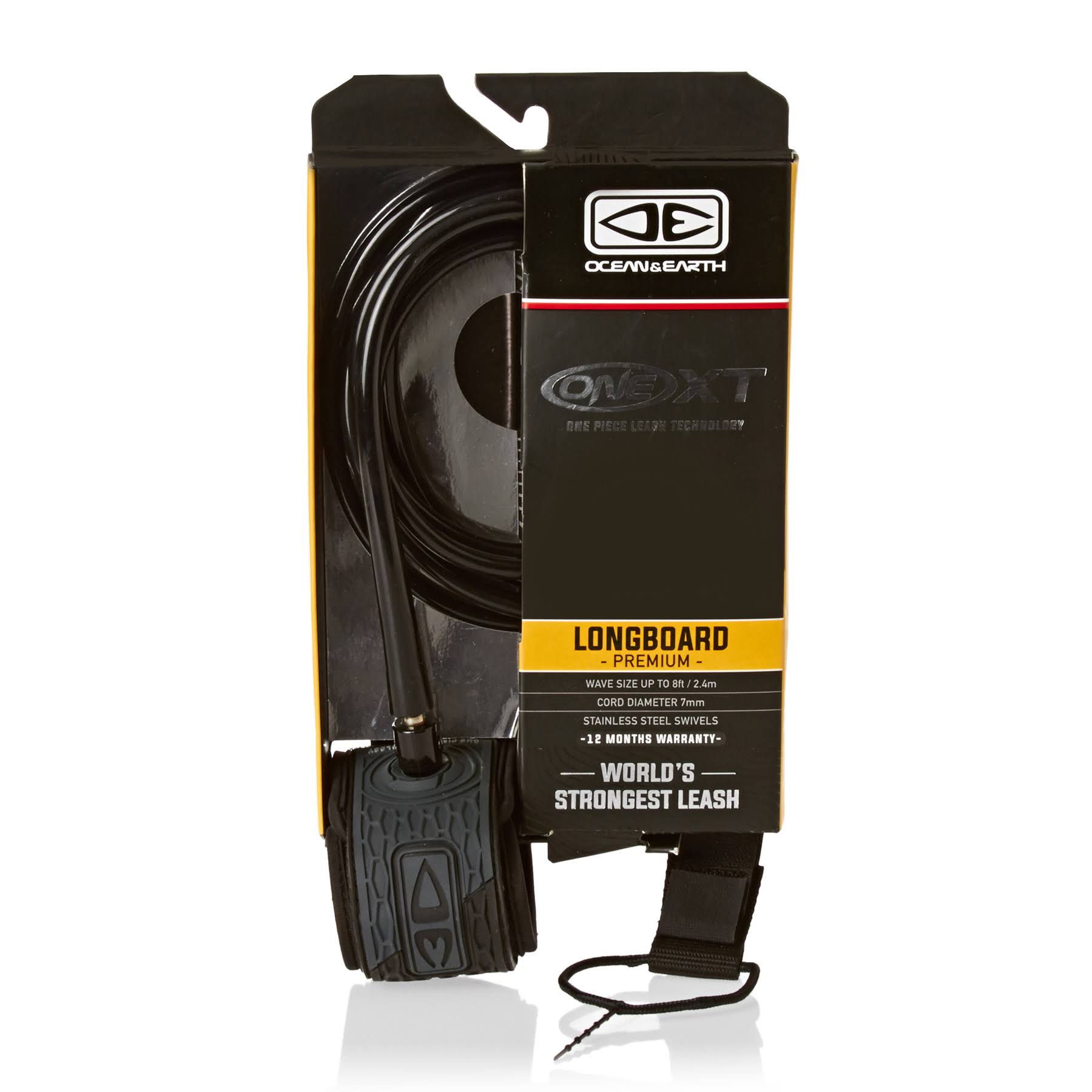 Ocean u0026 Earth Longboard 9&0x22 One XT Leash Black