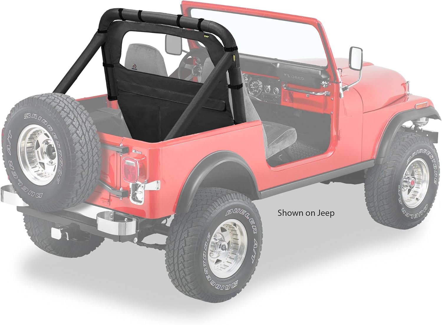 Bestop 8006115 Black Denim Windjammer for 1986-1994 Suzuki Samurai