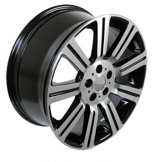 OE Wheels 20x9.5 Wheel Fits Land Rover - Range Rover Stormer Style Black with Machined Face Rim