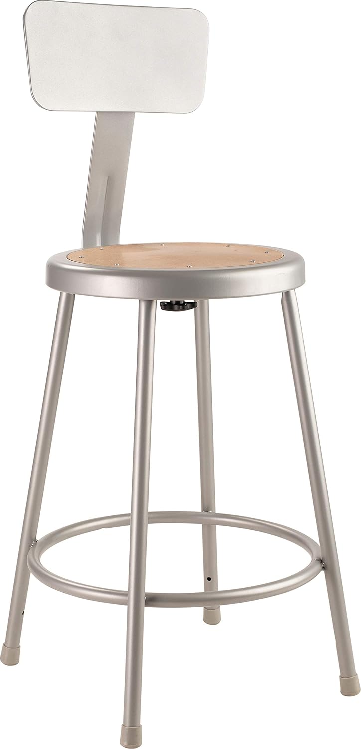 National Public Seating Steel Stool with 24