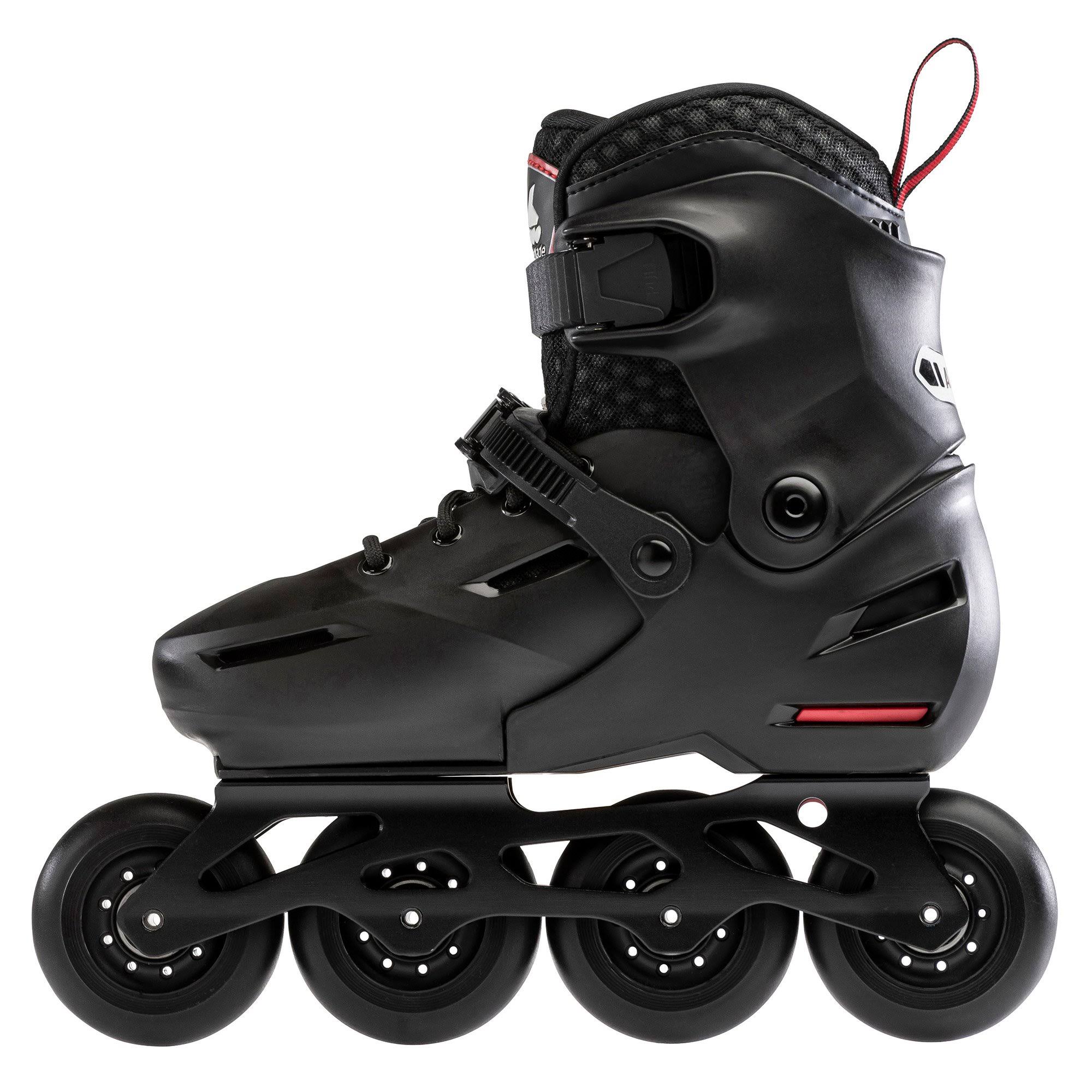 Rollerblade Apex Adjustable Boys Urban Inline Skates, Black / 2-5