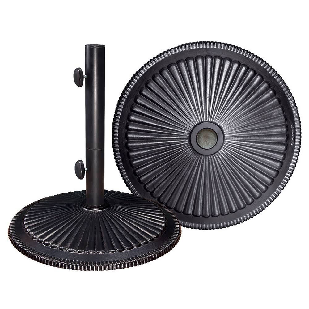 SimplyShade Cast Iron Free Standing Umbrella Base, Black