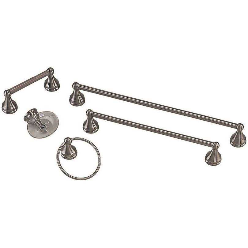 Mintcraft L5000-BN Bathroom Accessory Set, Brushed Nickel