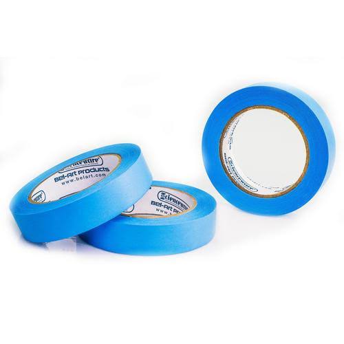 Bel-Art Write-On Label Tape, 1in x 40yds, Blue (Pack of 3)