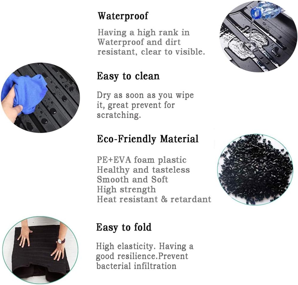 ZYHW Black Auto Cargo Liners Rear Trunk Tray Boot Liner Cargo Floor Mat Cover Protector for 2013-2017 Nissan Altima/Teana