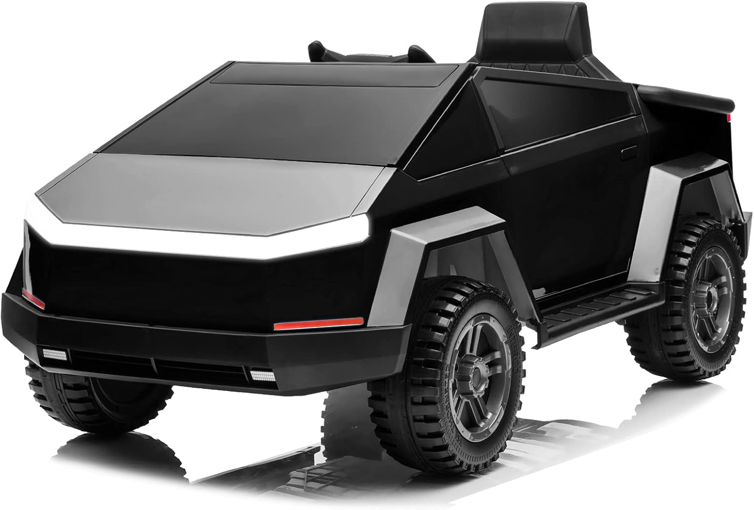 Modern-Depo MX Truck Ride On Car with Remote Control, Cyber Style Pickup Truck 12V Electric Car for Kids to Drive, Black