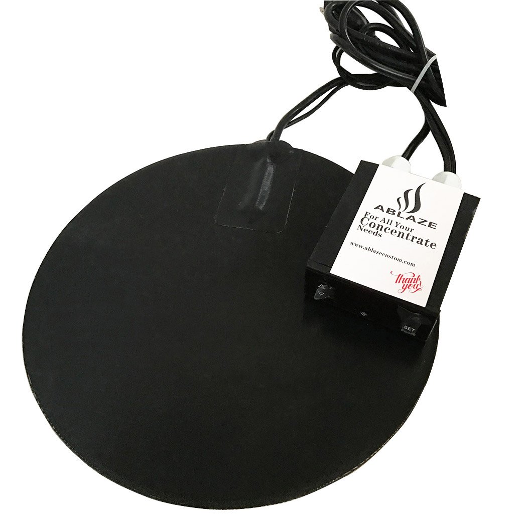 Ablaze 10 Inch Heat Digital Heat Vac Pad for Glass Stainless Steel Aluminum Vacuum Chamber