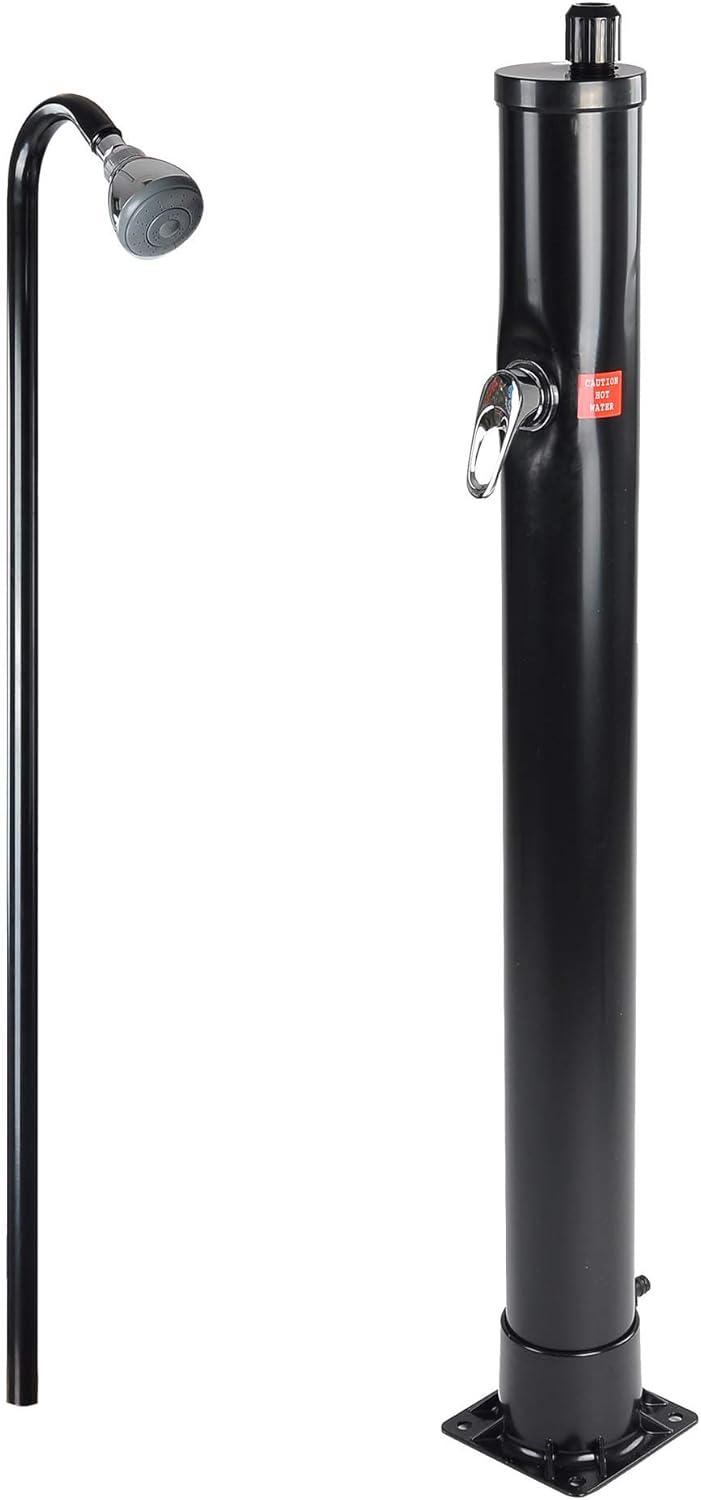 Yescom 7 FT Pool Spa Solar Base Shower Outdoor Backyard Poolside Beach with Sprinkler