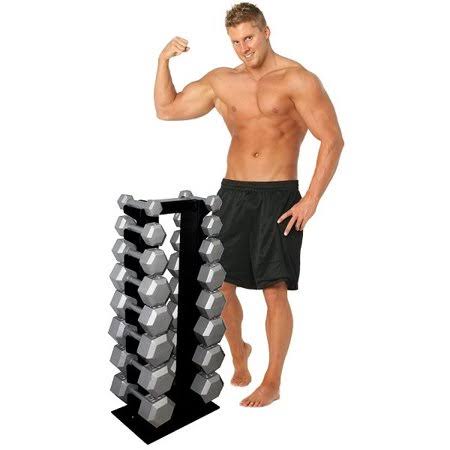 Deltech Fitness 8 Pair Vertical Dumbbell Rack
