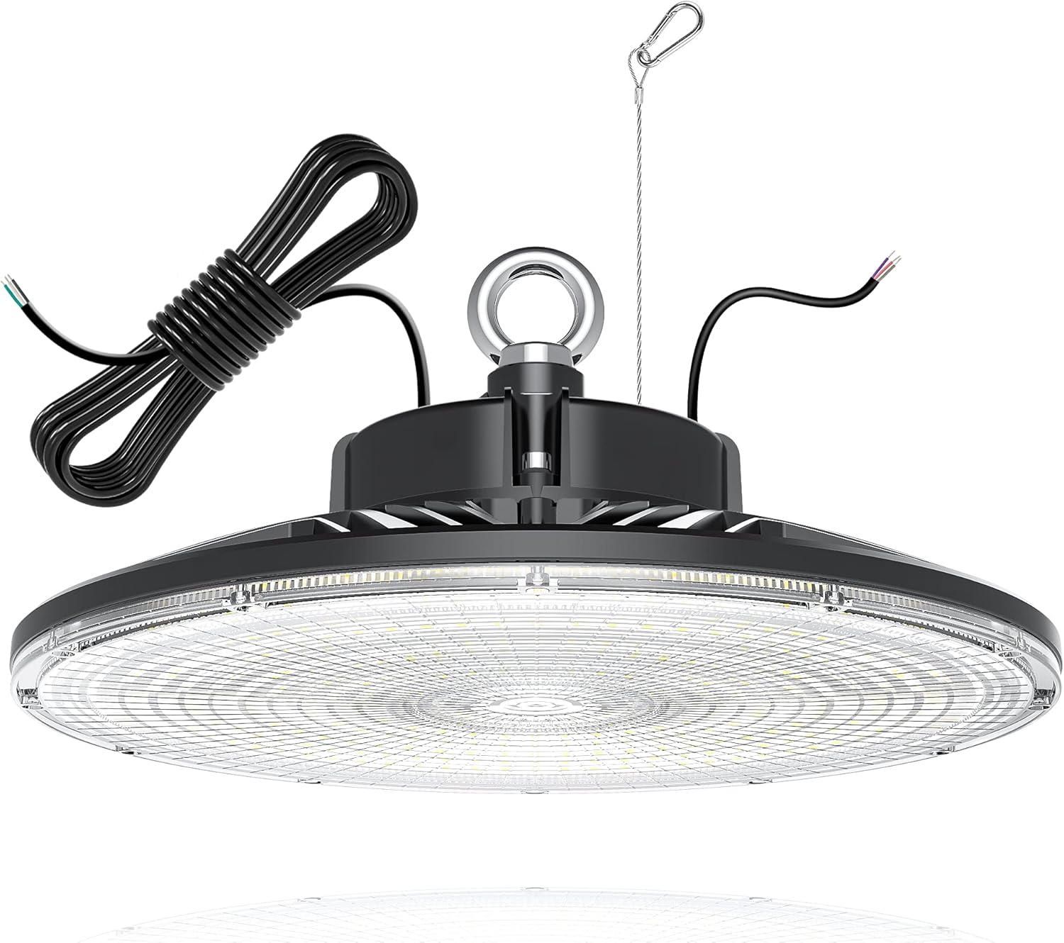 High Bay Light,240W UFO LED Light 36000lm (1000W HID/HPS Equiv.)UL/DLC Listed, 0-10V Dimmable,6ft Cable,5000K, IP65 Waterproof, Commercial Warehouse Lighting Fixture for Workshop, Garage, Factory