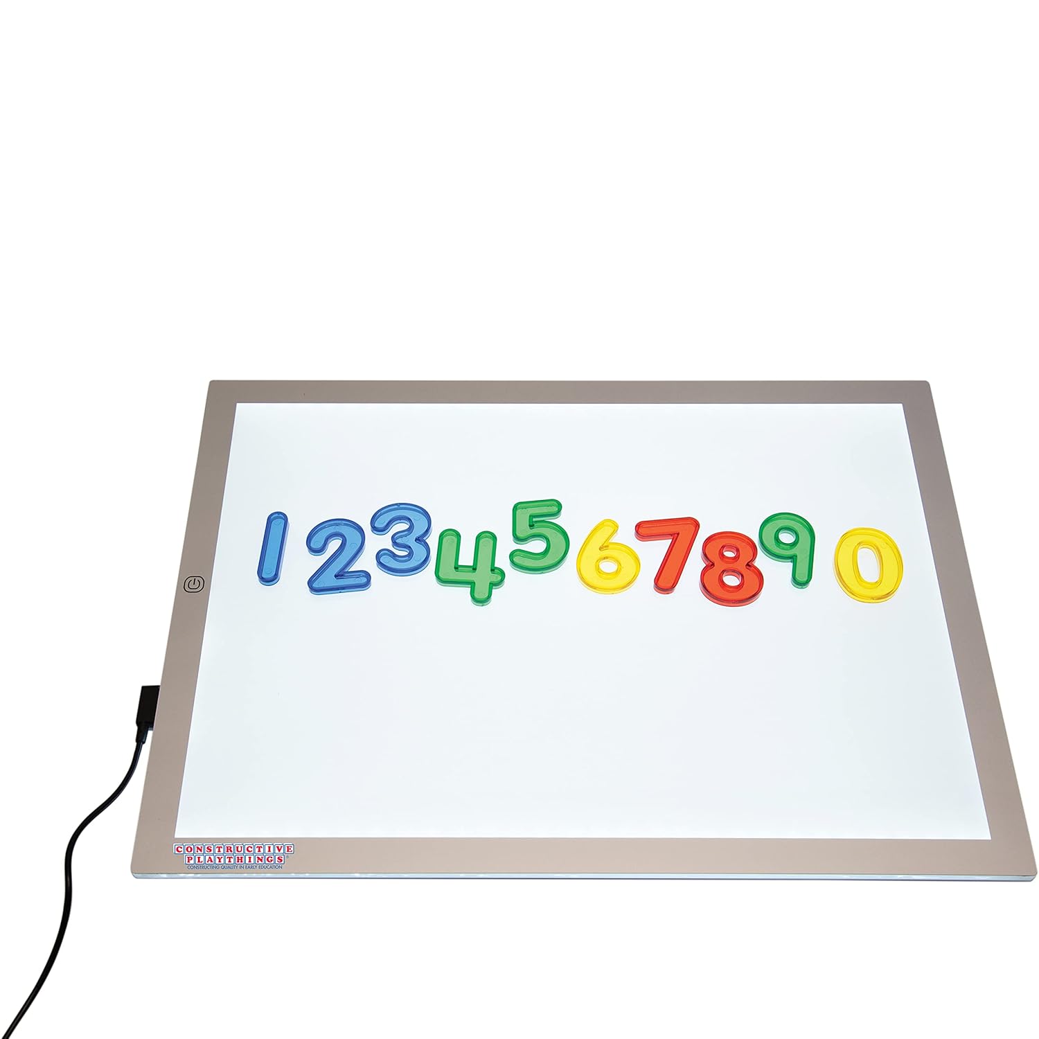 Constructive Playthings - CHG-74 Toys Ultra Bright LED Light Panel, Interactive Flat Panel Light Fixture
