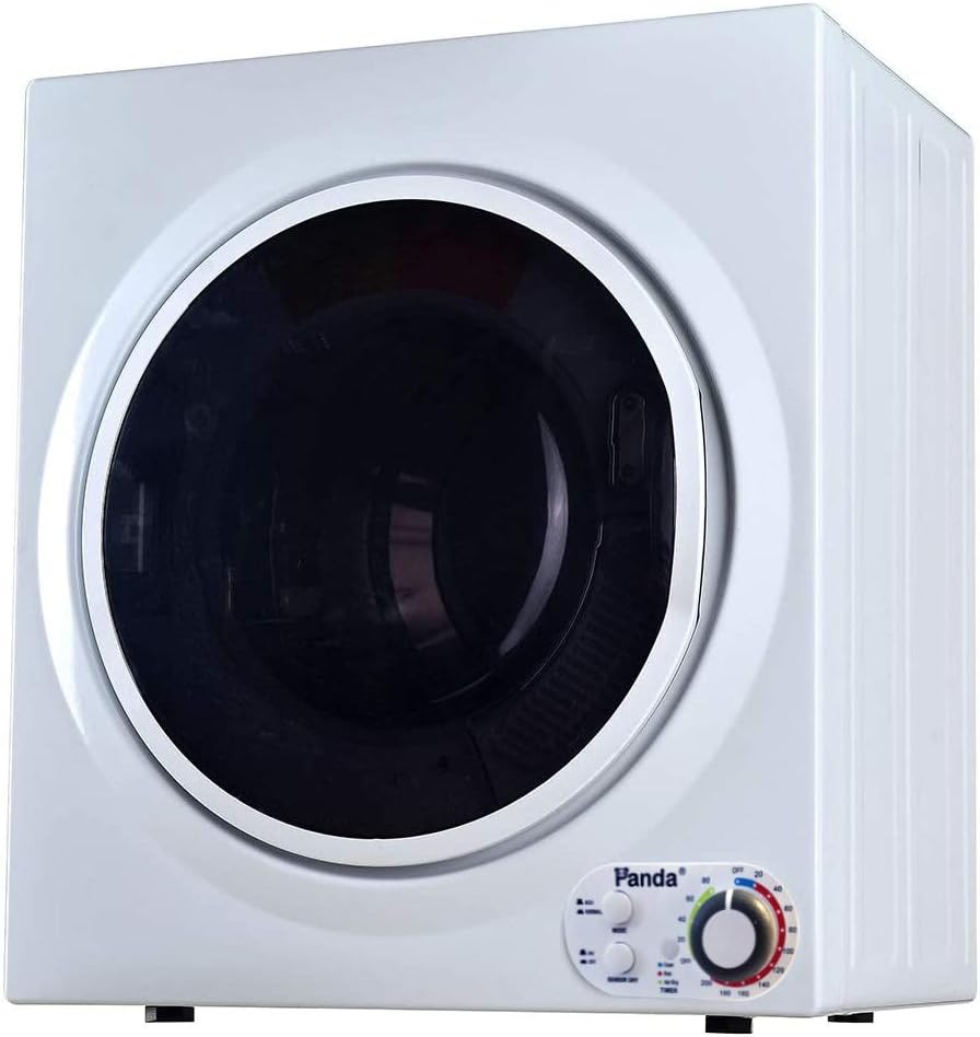 Panda Portable Compact Laundry Dryer, 3.5 cu.ft, 13lbs Capacity, Black and White, PAN760SF