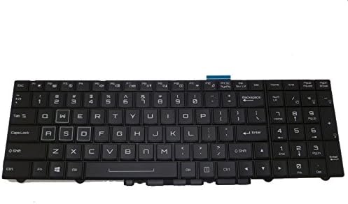 Laptop Keyboard for CLEVO P750DM P750DM-G P750ZM P750ZM-G P751DM P751DM2 P751DM2-G P751DM-G P751DM2-G P751ZM United States US Black Frame and Backlit