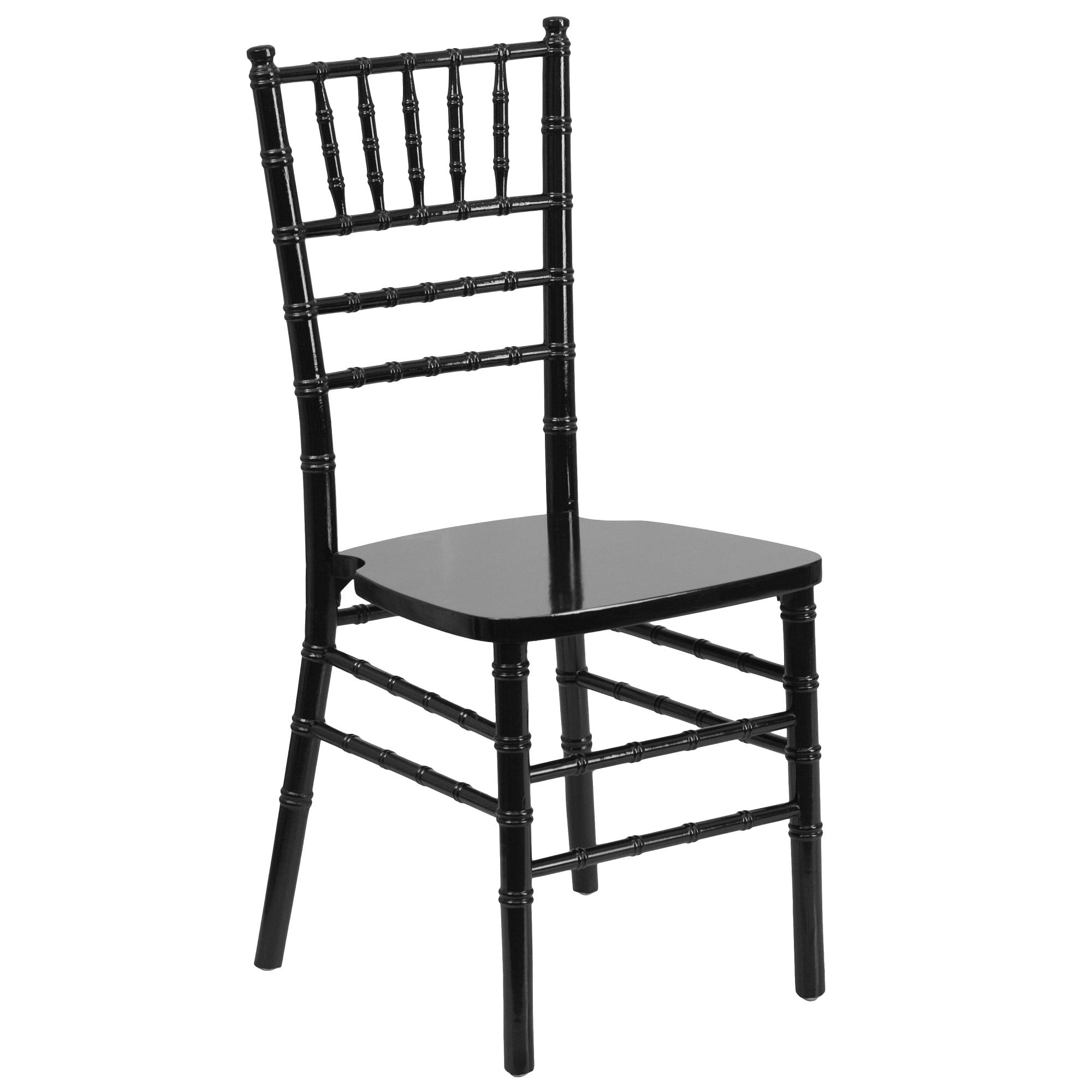 36.25x22 Black Traditional Outdoor Furniture Patio Chiavari Chair