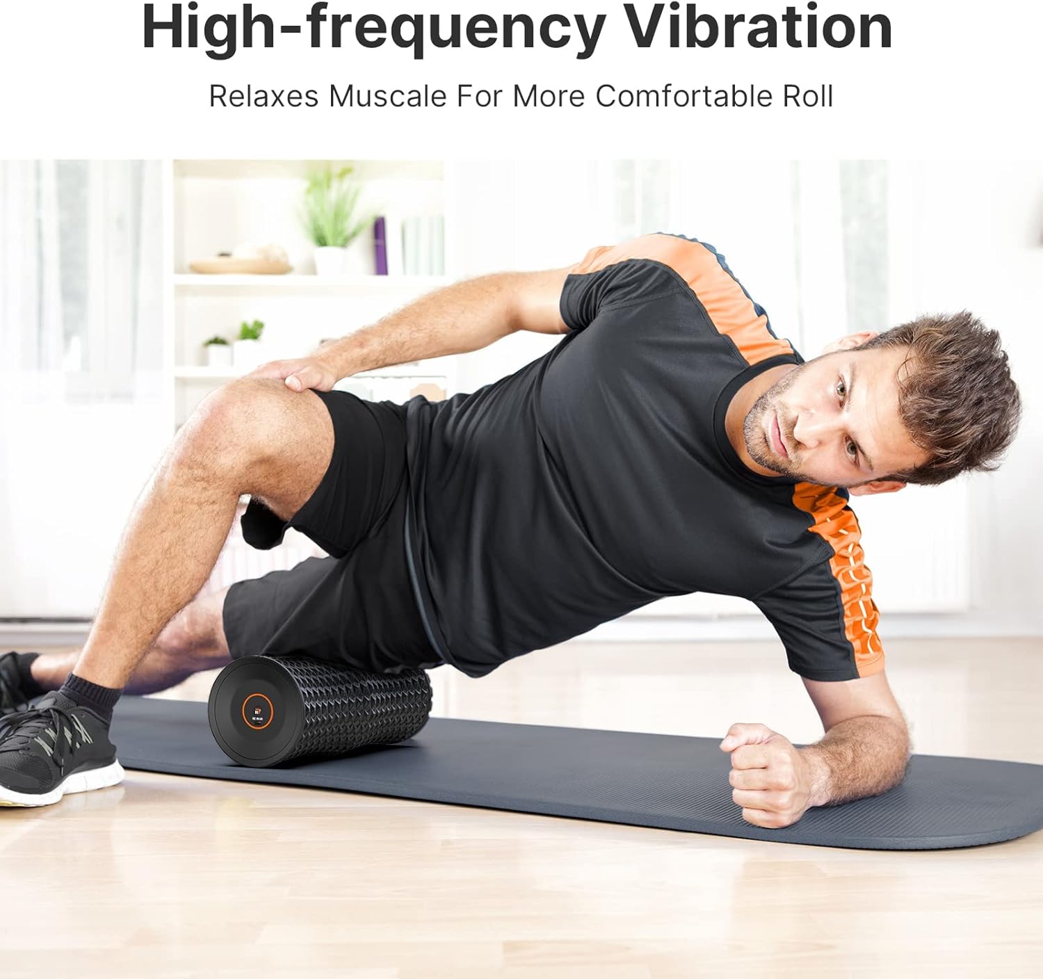 (New Version) MEPOWER Foam Roller, High-Intensity Vibrating Muscle Roller for Back, Fitness Deep Tissue Trigger for Physical Therapy, Leg Massager, Hand Massager, Relieve Back Muscle Pain Pack of 2