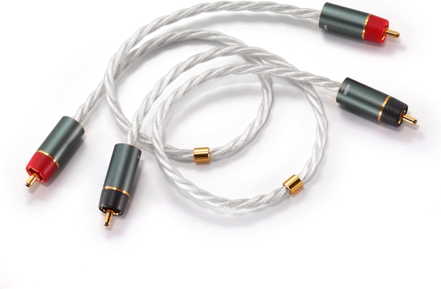 DD ddHiFi RC20A RCA Signal Cable with PCOCC Conductor for Connecting Desktop DACs and Amplifiers High-Purity Gold- Plated Copper Cable (40CM)