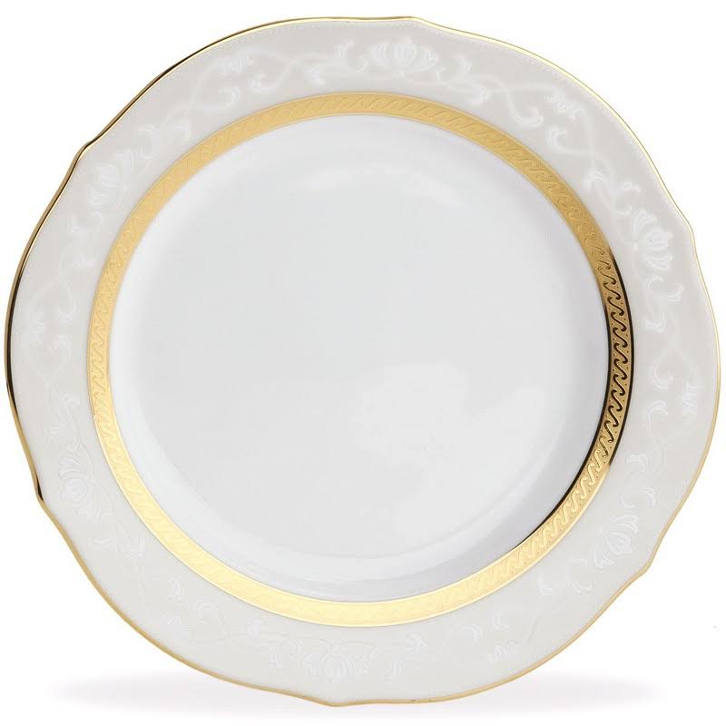 Noritake Hampshire Scalloped Accent Plate 9-Inch Gold