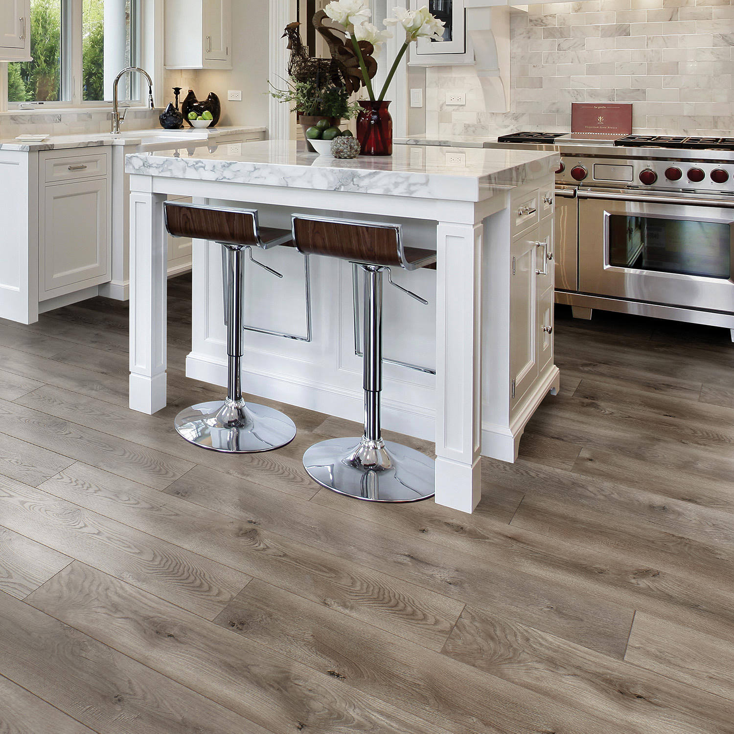 Select Surfaces Warm Gray Spill Defense Laminate Flooring (2 Pk)