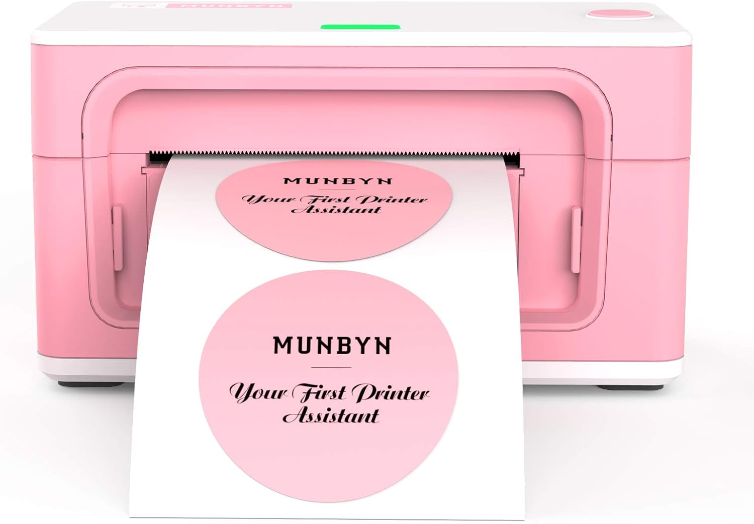 Pink Shipping Label Printer, [Upgraded 2.0] MUNBYN Label Printer Maker for Shipping Packages Labels 4x6 Thermal Printer for Home Business, Compatible with Amazon, Etsy, Ebay, Shopify, FedEx