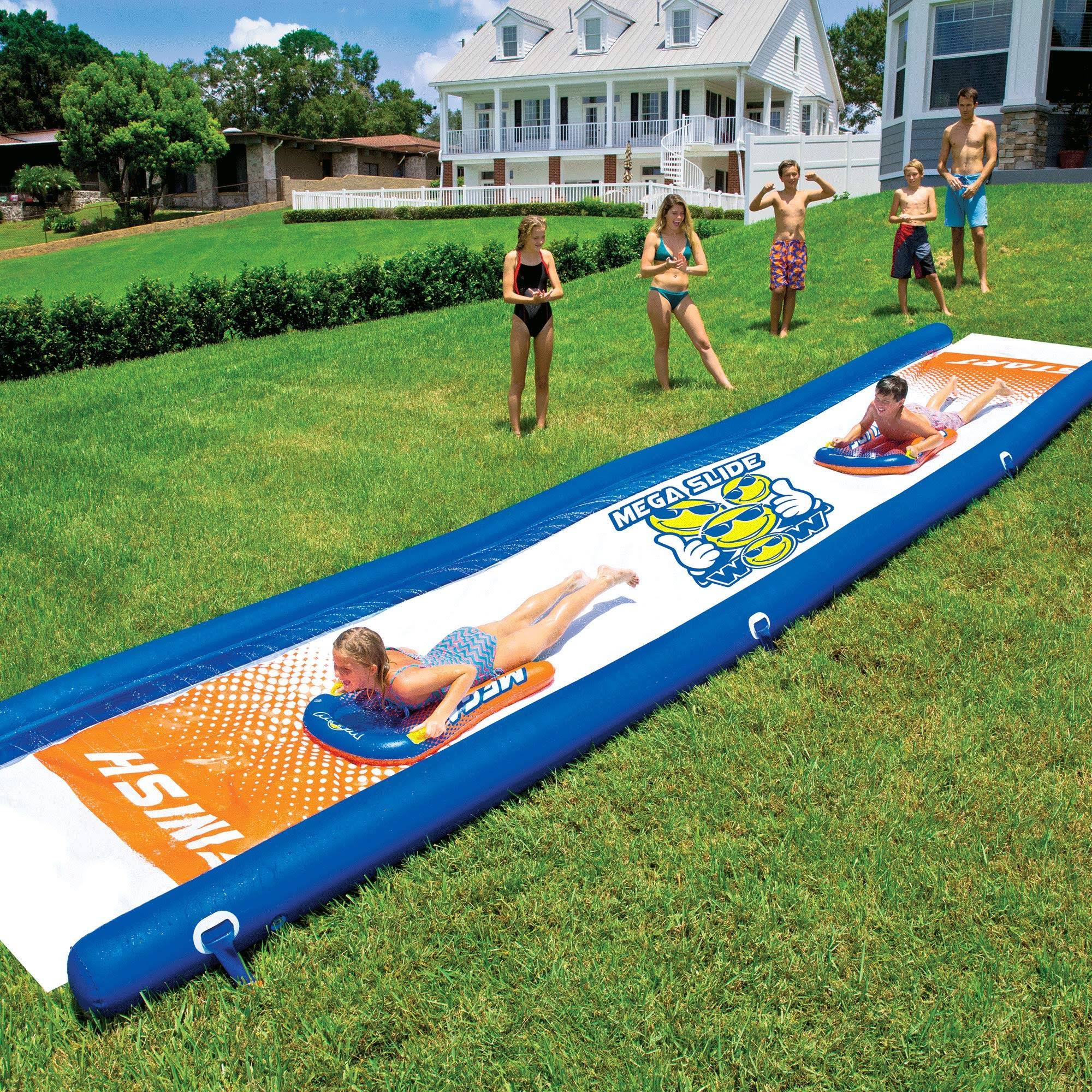 Wow Watersports 18-2200 Mega Slide, Backyard Waterslide, High Side Walls, 25 Feet x 6