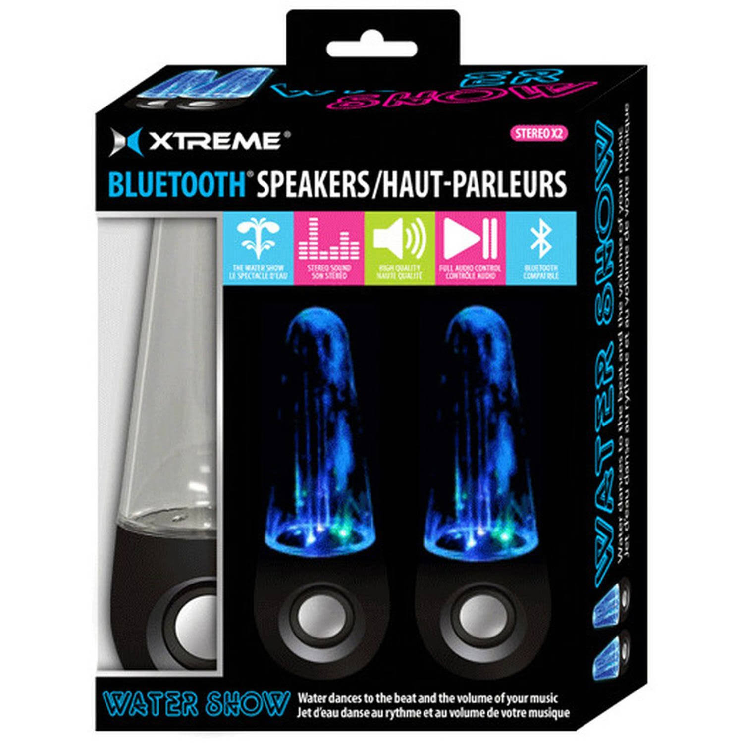 Xtreme Cables Dancing Water Bluetooth Speaker, Black