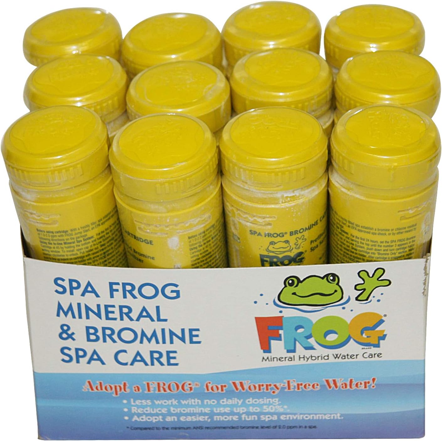 Bromine cartridge 12 pack replacements for spa frog sanitizer