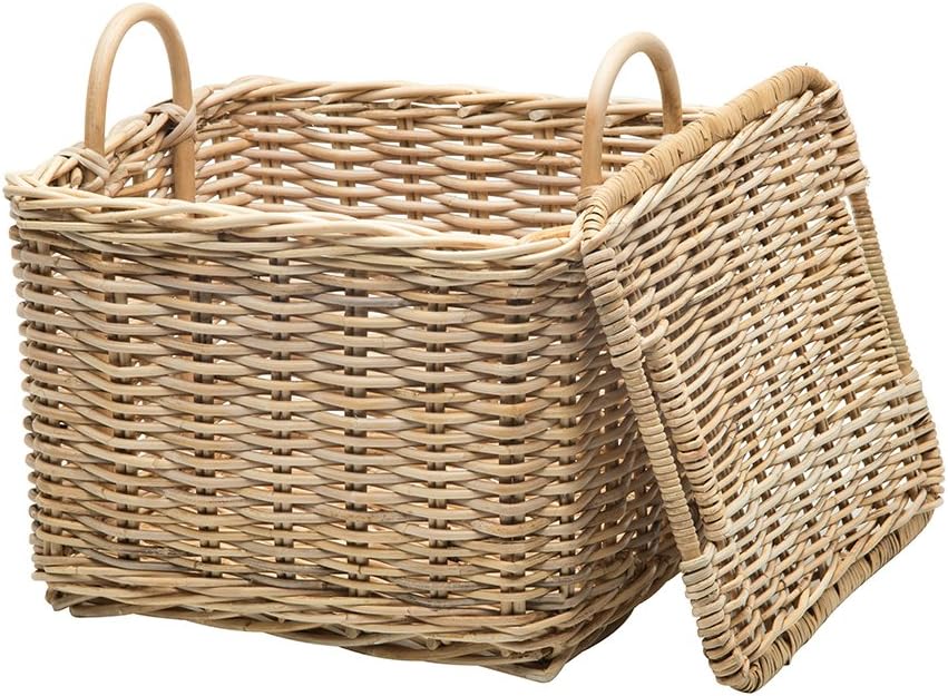 Kouboo 1060105 Rattan Core Rectangular Storage Basket Pack of 2