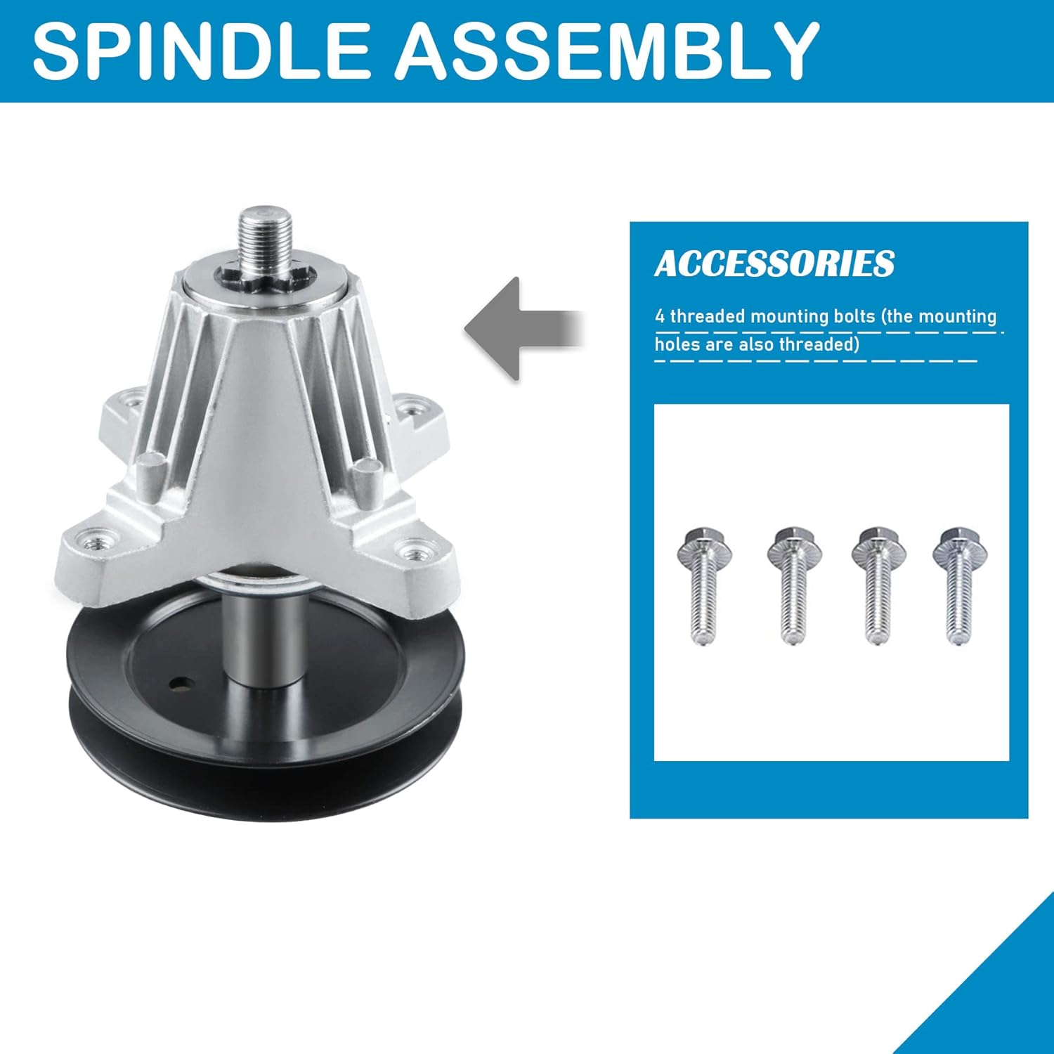 Dibanyou Spindle Assembly for MTD Cub Cadet 618-06980 918-06980 XT1-GT50 RZT-L50 KH 50 inch Deck Mower 3 Pack Pack of 2