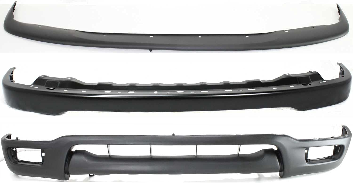 Garage-Pro Bumper Compatible with 2001-2004 Toyota Tacoma Set of 3 with Valance and Bumper Filler