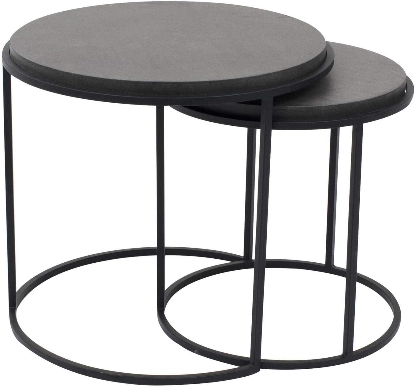 Moe's Home Collection Roost, Set of 2 Nesting Tables, Black