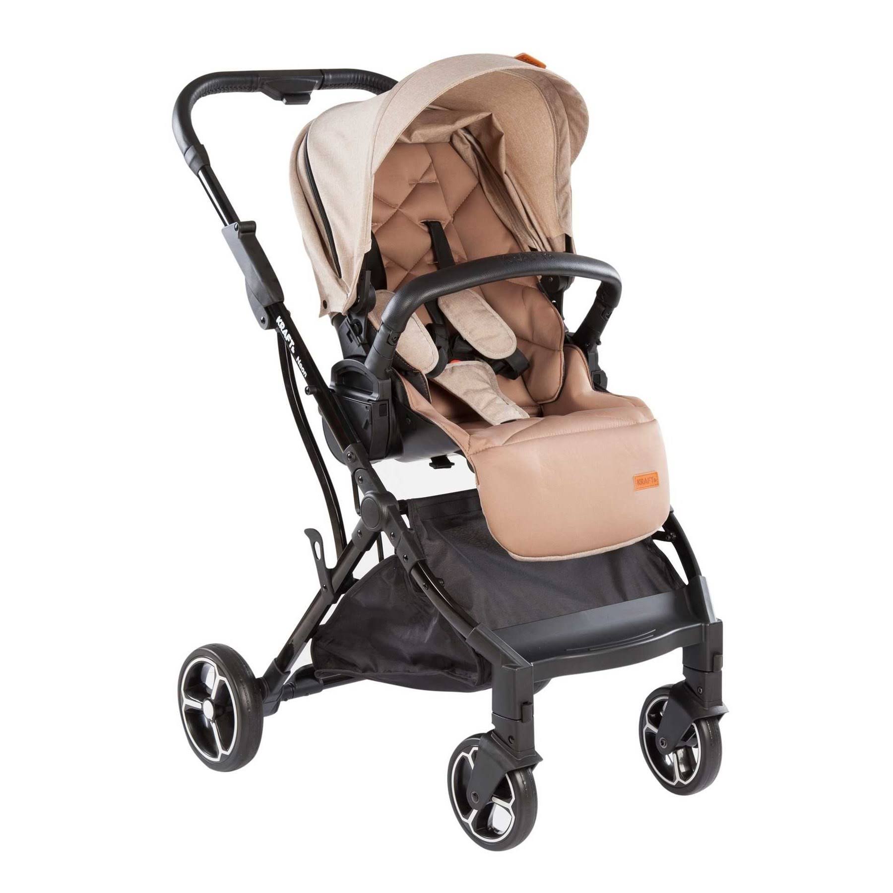 Kraft Back bifirectional Stroller (Option: Color: Beige)