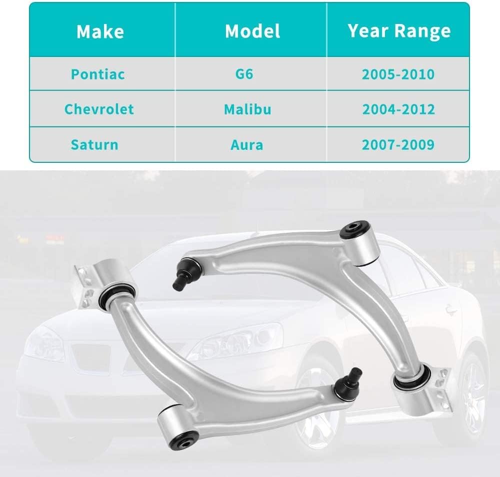YITAMOTOR- Front Lower Control Arm Compatible with 2005-2012 Chevrolet Malibu, 2005-2010 Pontiac G6, 2007-2008 Saturn Aura