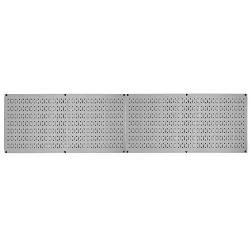 Wall Control Pegboard Rack Horizontal Metal Pegboard Garage Tool Storage Pack - Two 32-Inch Wide x 16-inch Tall Easy to Install
