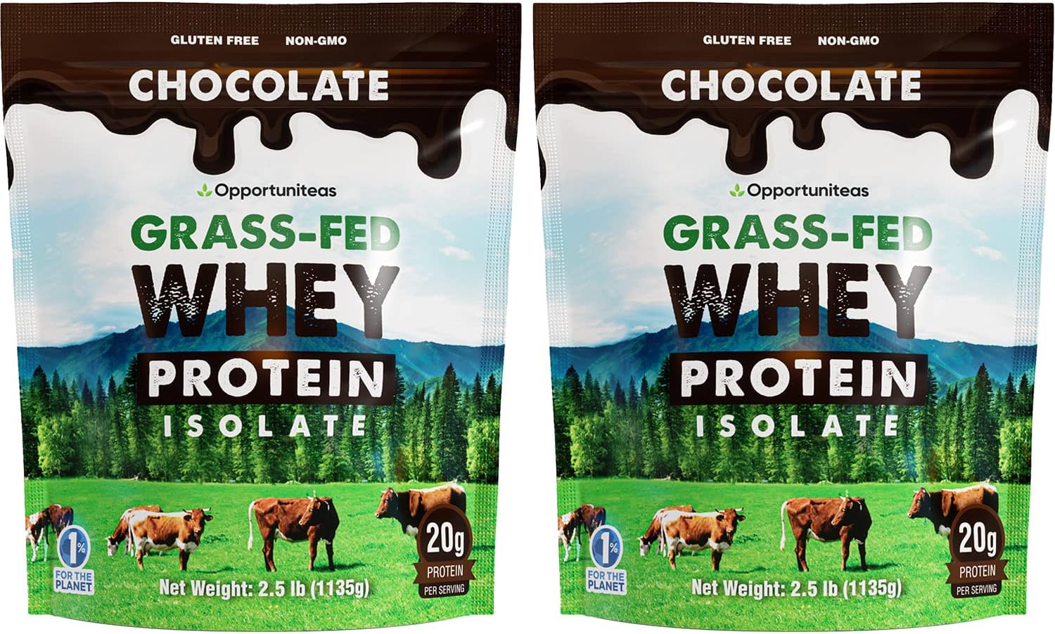 Chocolate Whey Protein Powder - Grass Fed Whey Isolate + Organic Cacao + Real Sugar + Himalayan Salt - Delicious Taste for Shakes, Smoothies, Cooking & Baking Recipes - Gluten Free & Non GMO - 5 Pound