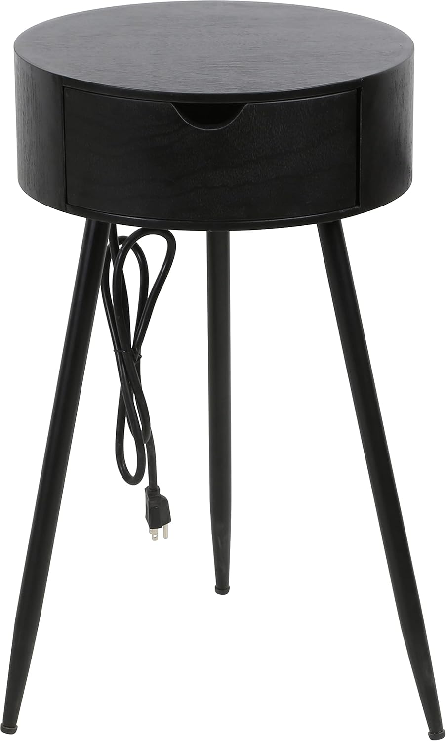 Decor therapy End Table, Small, Black