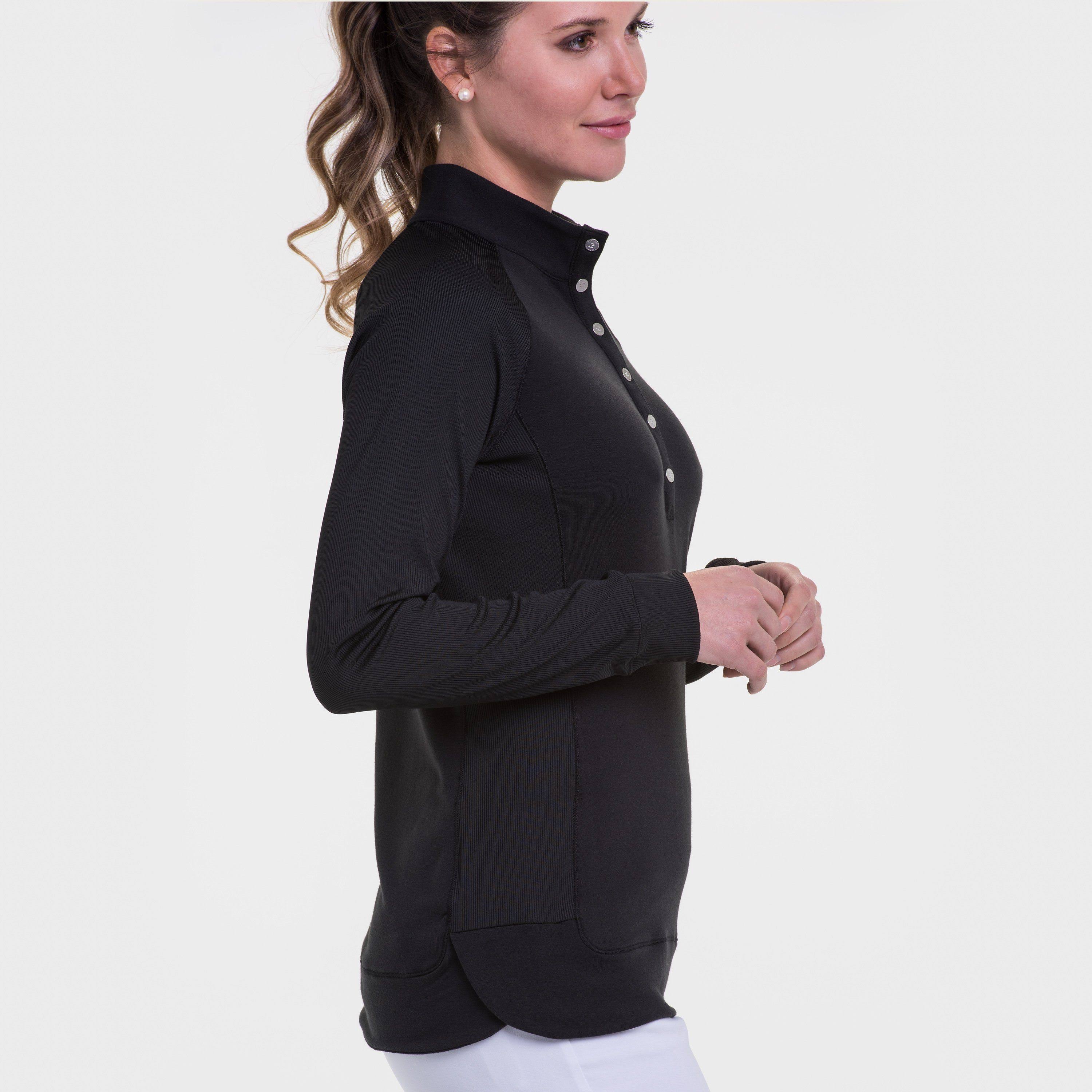 EP NY Drive Collection: Cozy Snap Placket Pullover (XXL) in Navy