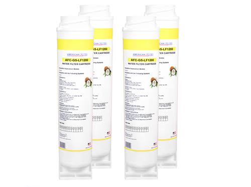 American Filter Company 1 Year Value Pack (4 Pack GE Fqslf Compatible Water Filter)