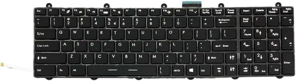 GinTai Laptop US Keyboard Replacement for MSI GT60 GT70 GT780 MS-16F3 MS-1762 MS-1763 Full RGB Backlit V139922AK1 Pack of 2