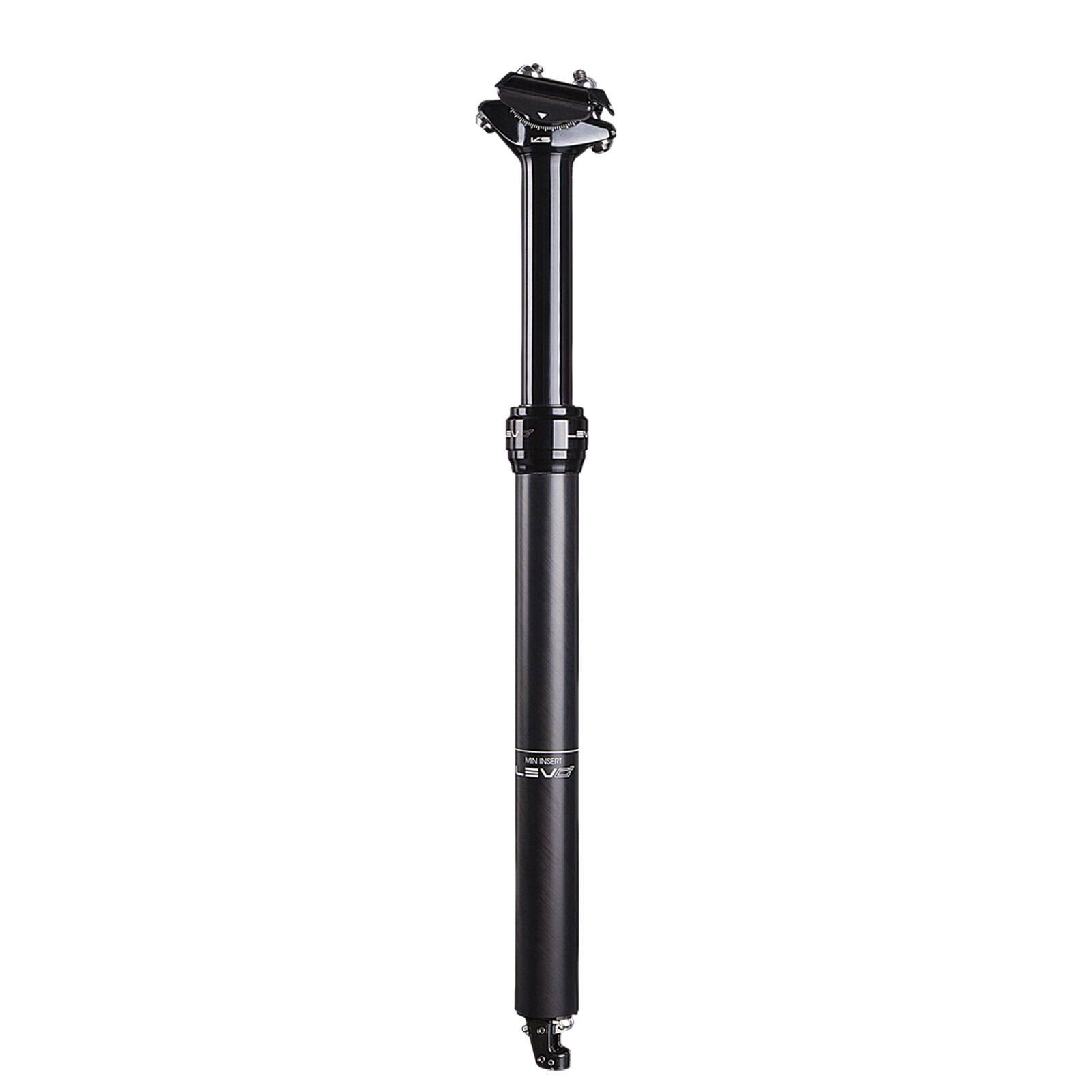 KS Lev Ci Carbon Dropper Seatpost - 27.2mm 100mm Black Remote Not
