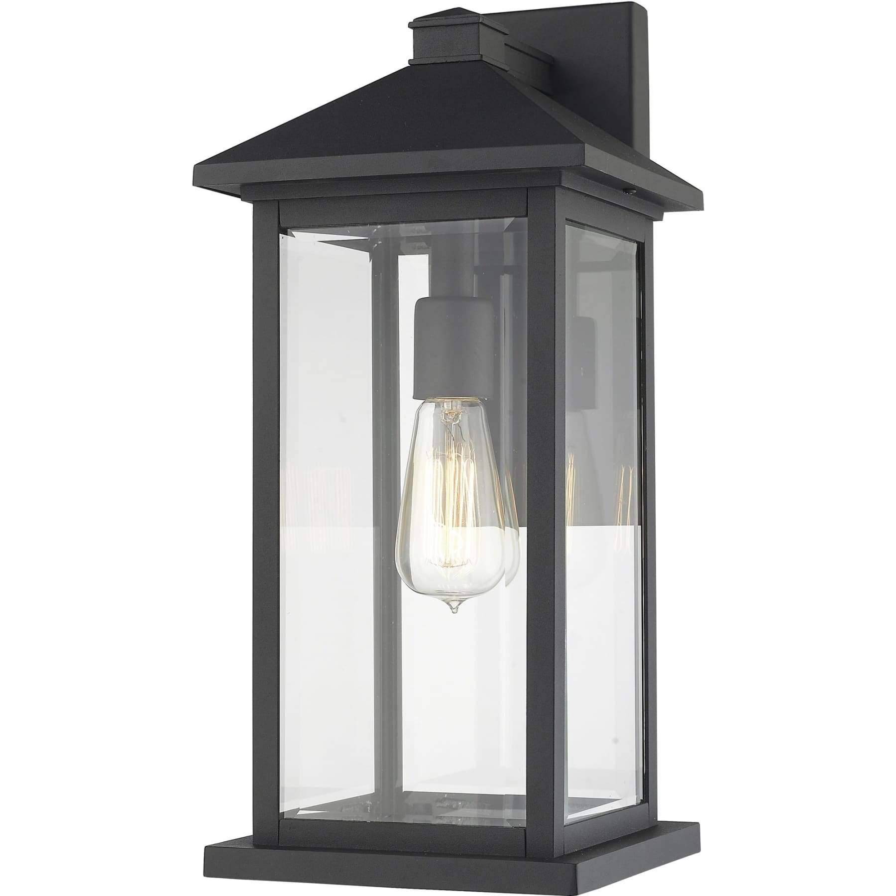 Z-Lite 531MXL-BK Portland 1 Light Outdoor Wall Sconce in Black