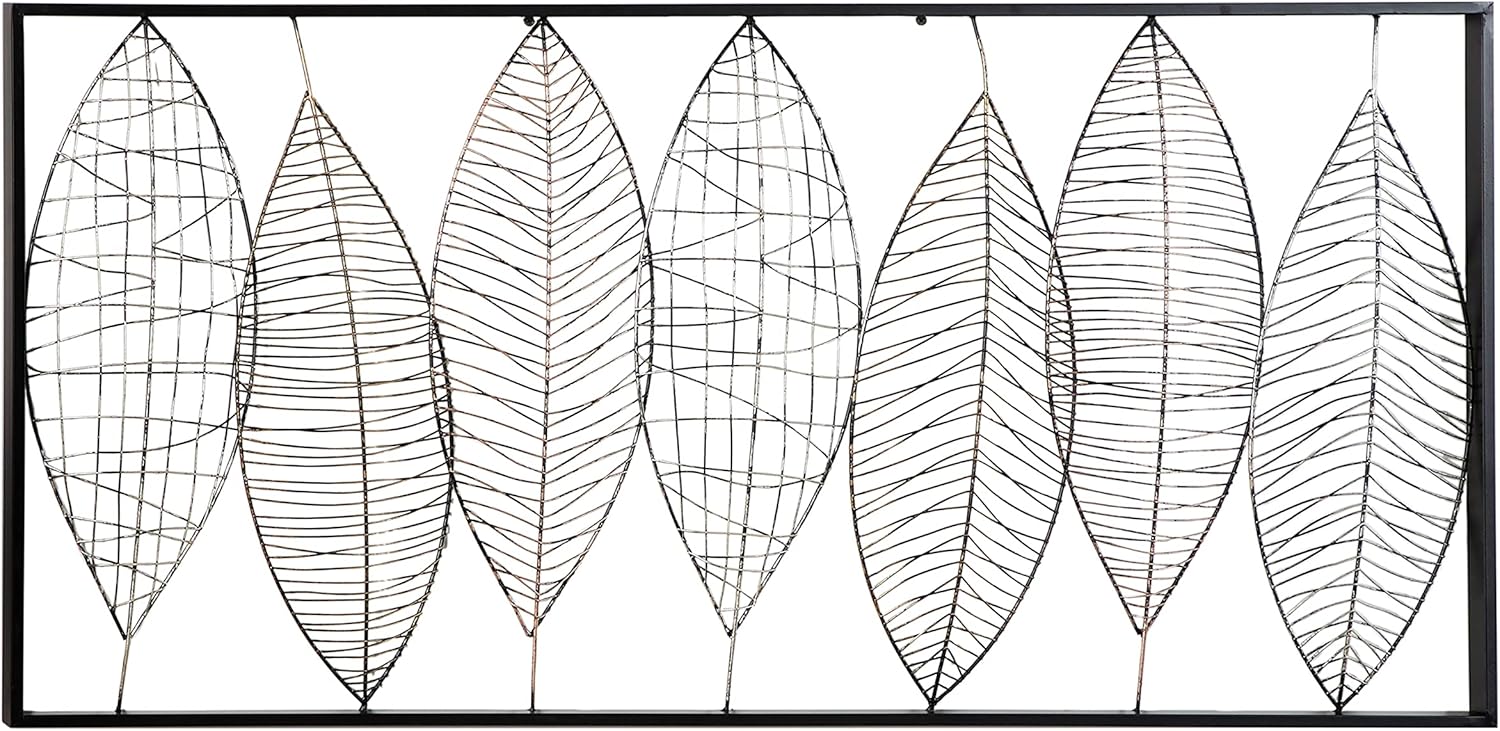 Deco 79 Wall Decor, Medium, Black, Brown, Gray