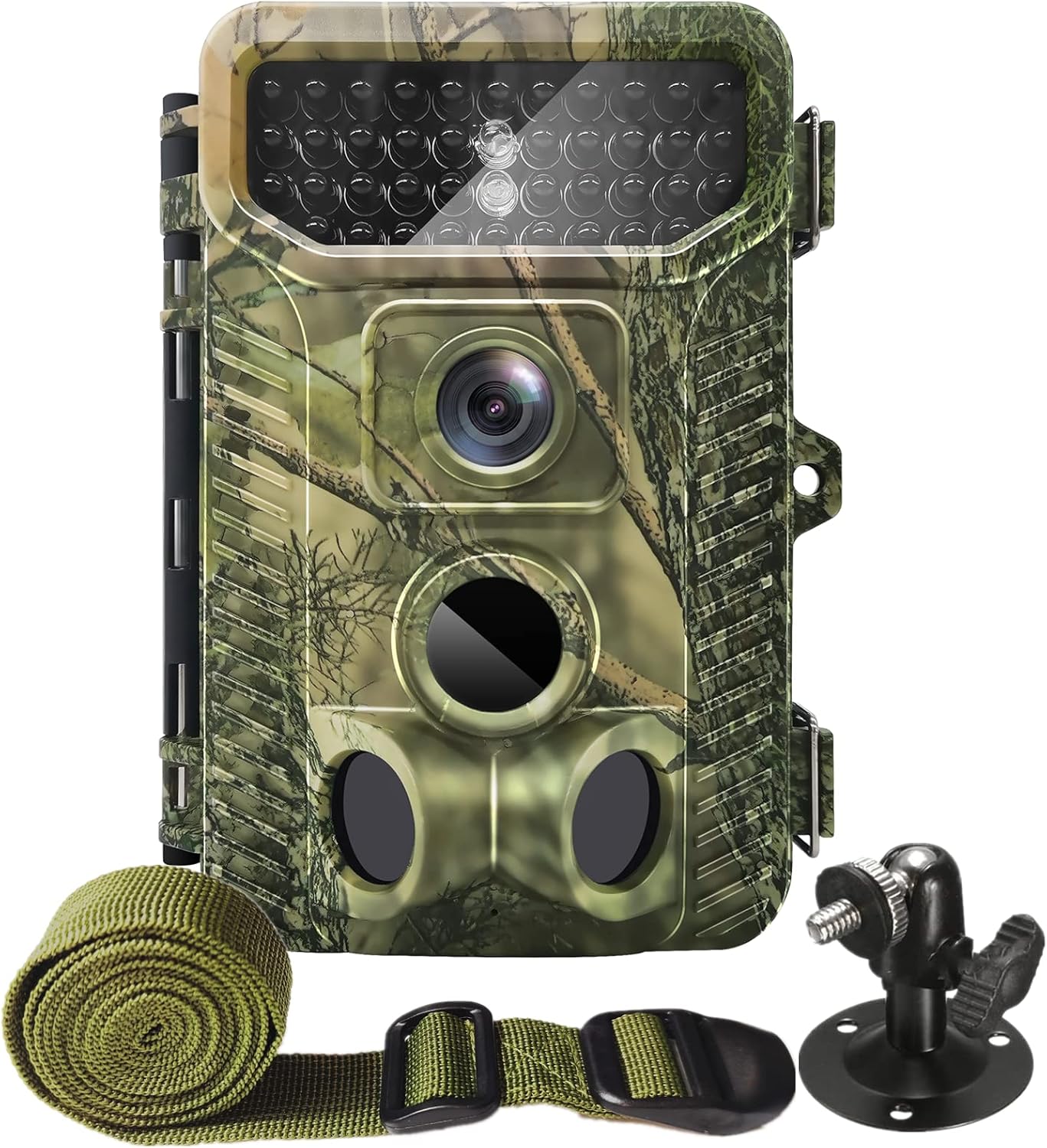 4K 32MP Trail Camera, 0.1s Trigger Motion Activated Game Hunting Camera with Night Vision 80ft No Glow Infrared, IP66 Waterproof Deer Wildlife Monitor Trail Cam, 120° Wide View Pack of 2
