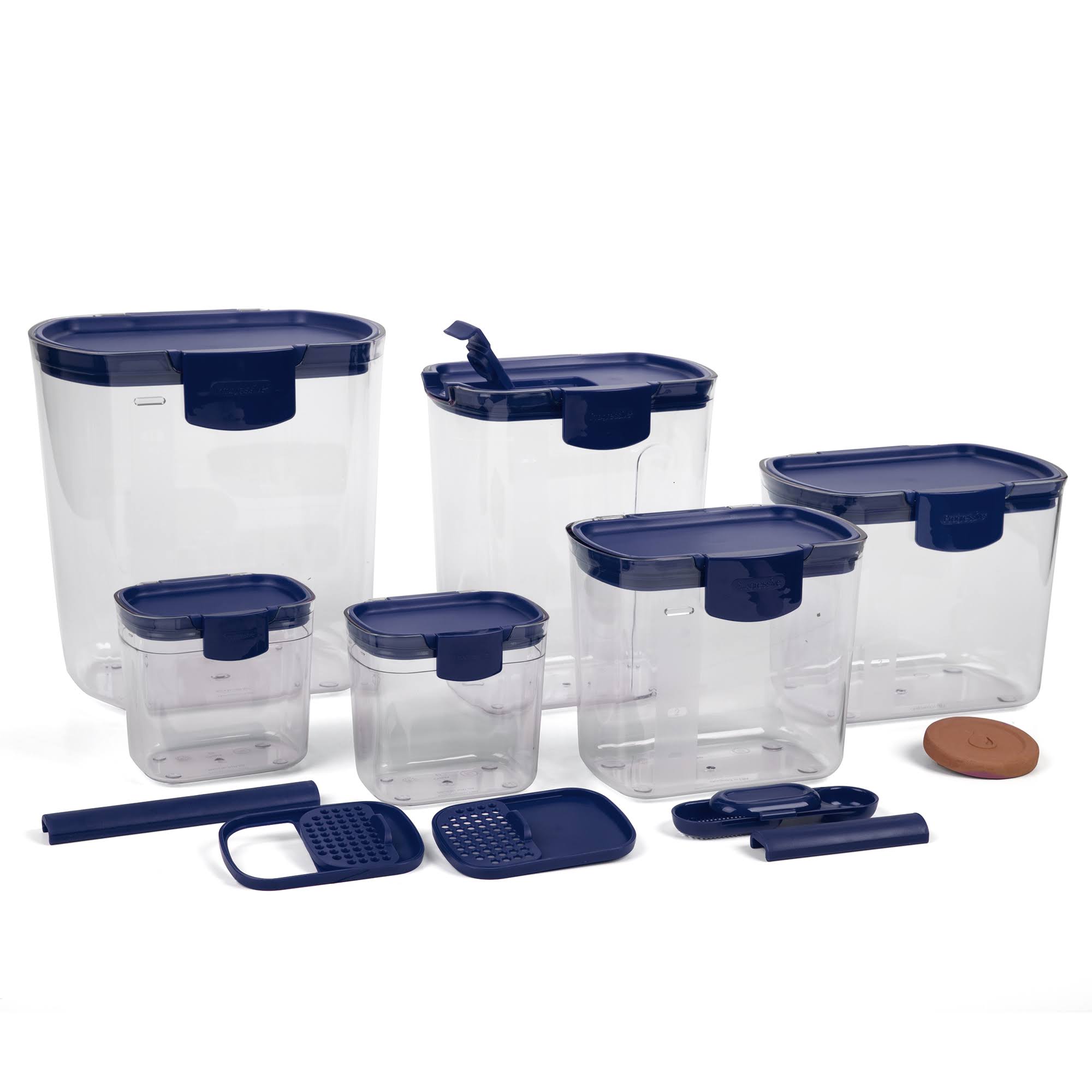 Progressive International Preworks ProKeeper 6 Piece Storage Set, Blue (2 Pack)